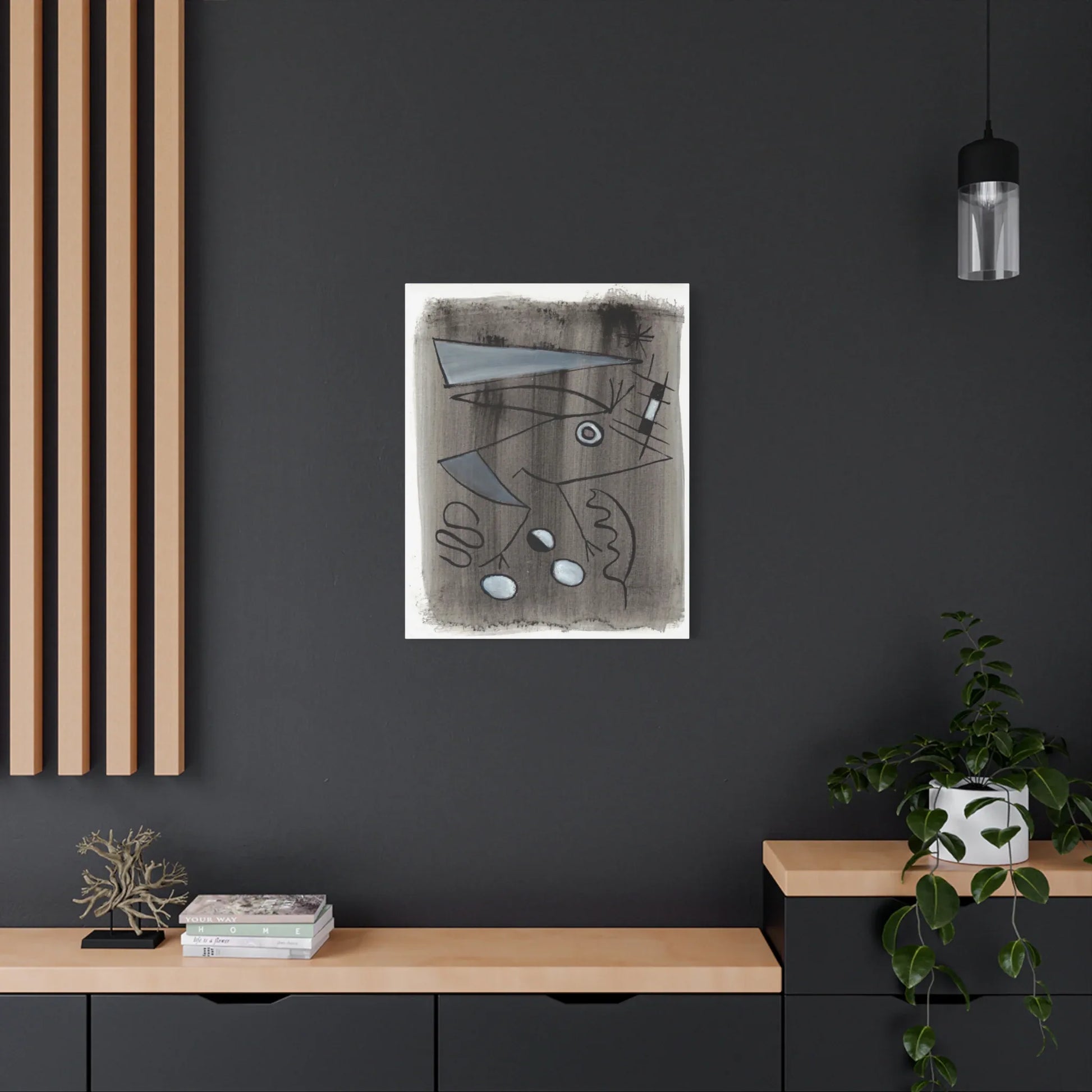 Abstract La Naissance Brushstroke Canvas Print — Modern Coastal Wall Art - Laure Leprince - Artiste Peintre
