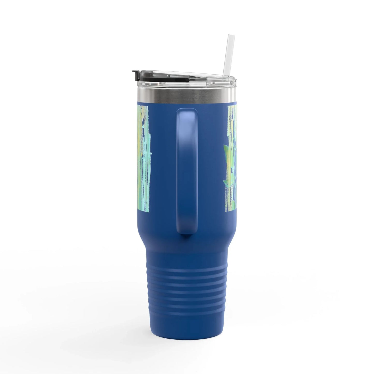 40oz Insulated Travel Mug – Veine Verte Watercolor Design - Laure Leprince - Artiste Peintre