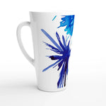 Mug à Latte en Céramique Blanche 500 ml boreales – Élégant, durable et brillant - Laure Leprince - Artiste Peintre