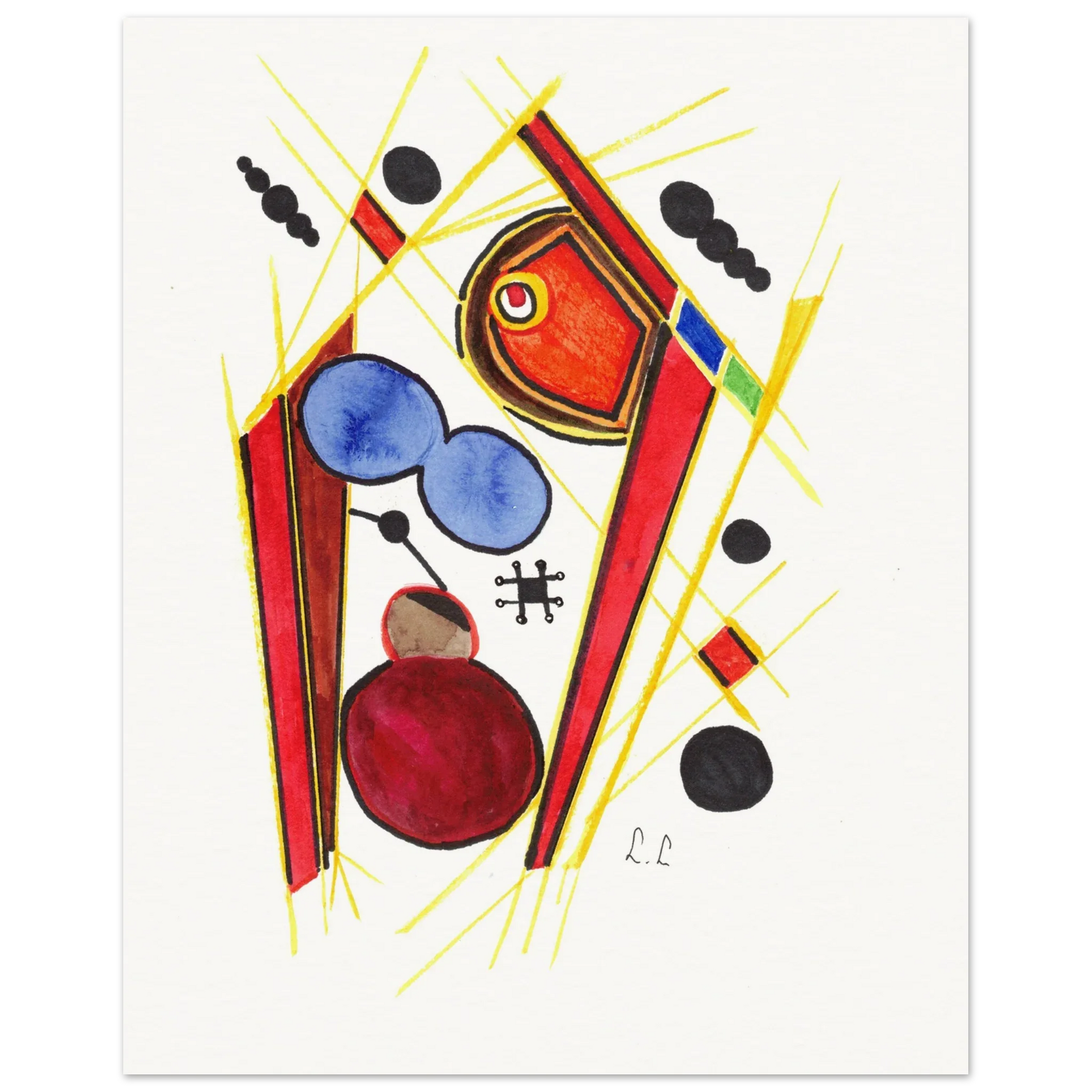 Affiche artistique papier mat qualité musée | Impression fine art premium - Laure Leprince - Artiste Peintre