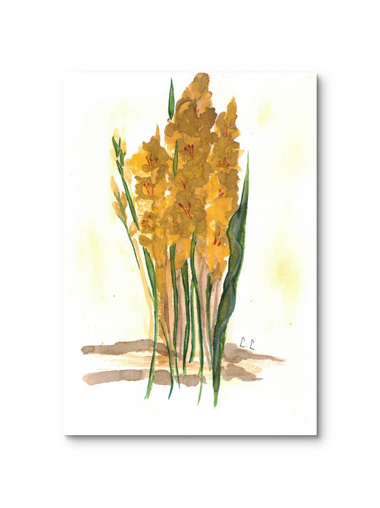 🎨 Lueurs dorées – Aquarelle lumineuse par Laure Leprince