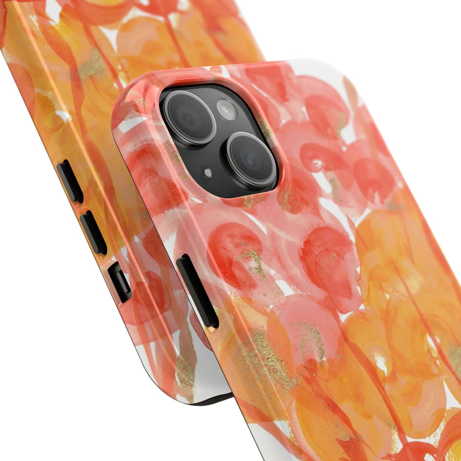 Tough iPhone Case Sunrice Flora — Watercolor - Laure Leprince - Artiste Peintre