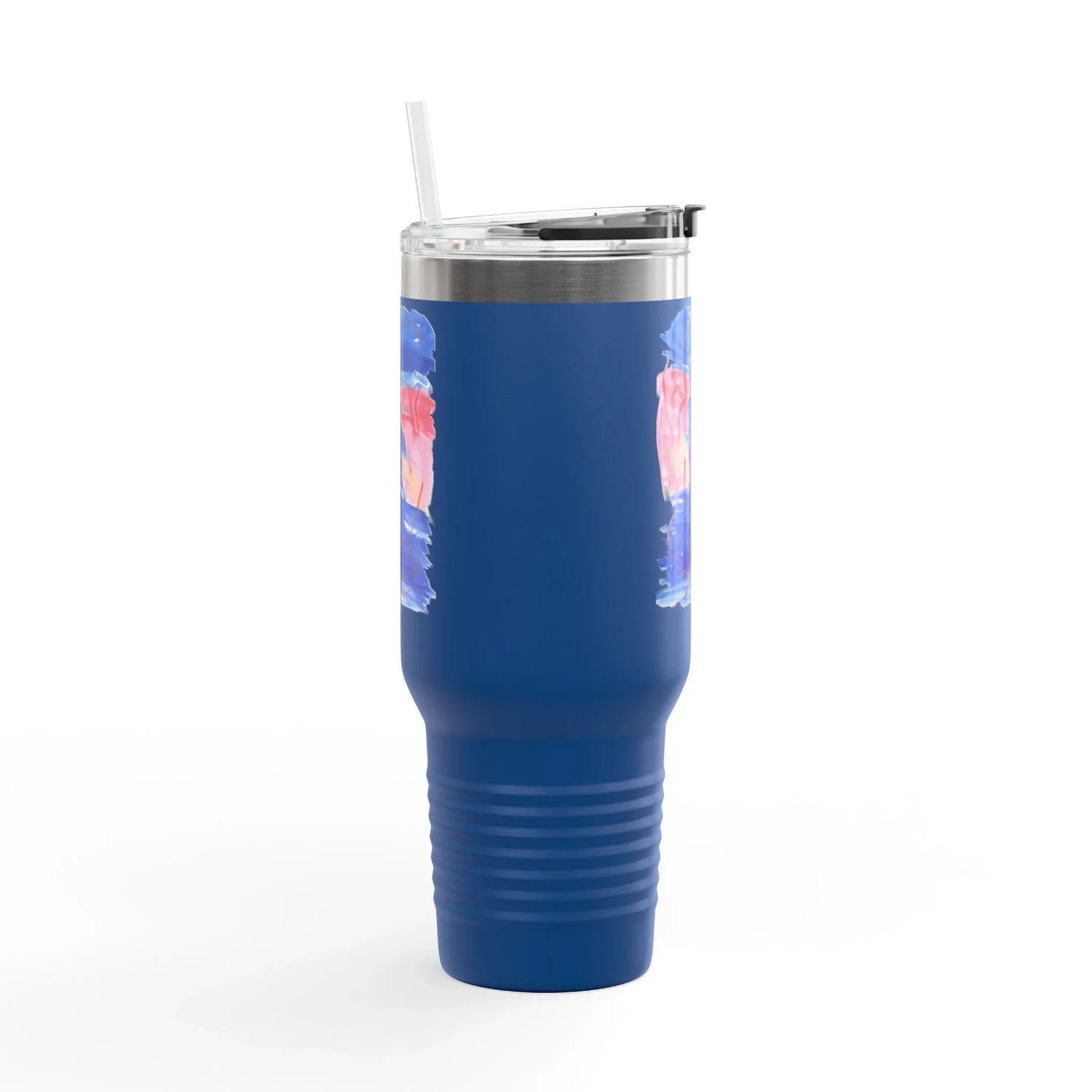 40oz Insulated Travel Mug – Midnight SirenWatercolor Design - Laure Leprince - Artiste Peintre