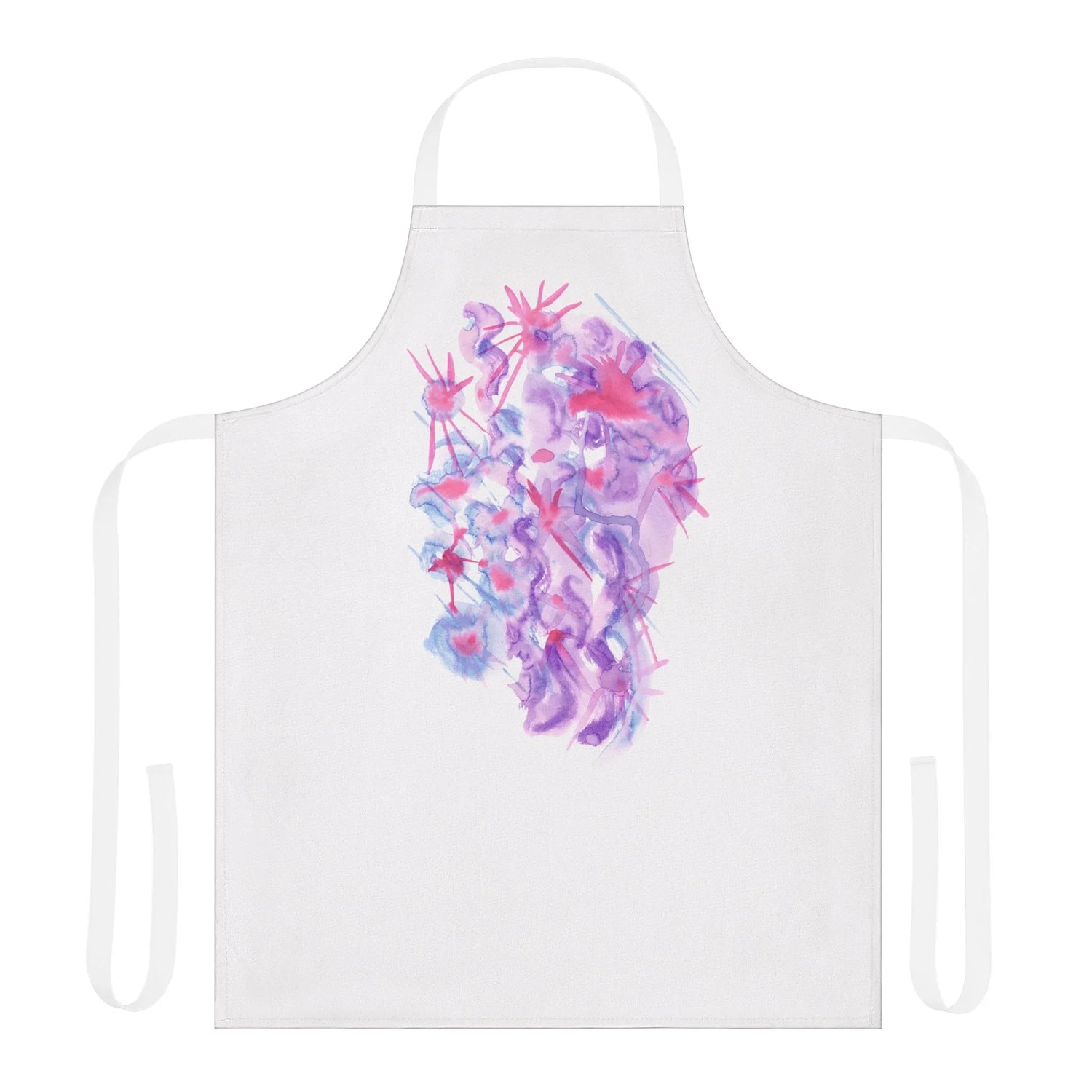 Abstract Apron Nebuleuse Poupre – Artistic Kitchen Chef Gift - Laure Leprince - Artiste Peintre