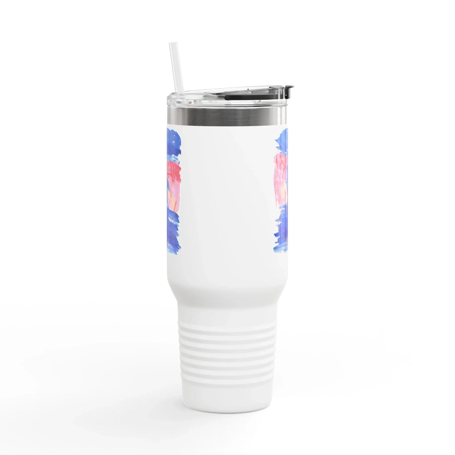 40oz Insulated Travel Mug – Midnight SirenWatercolor Design - Laure Leprince - Artiste Peintre