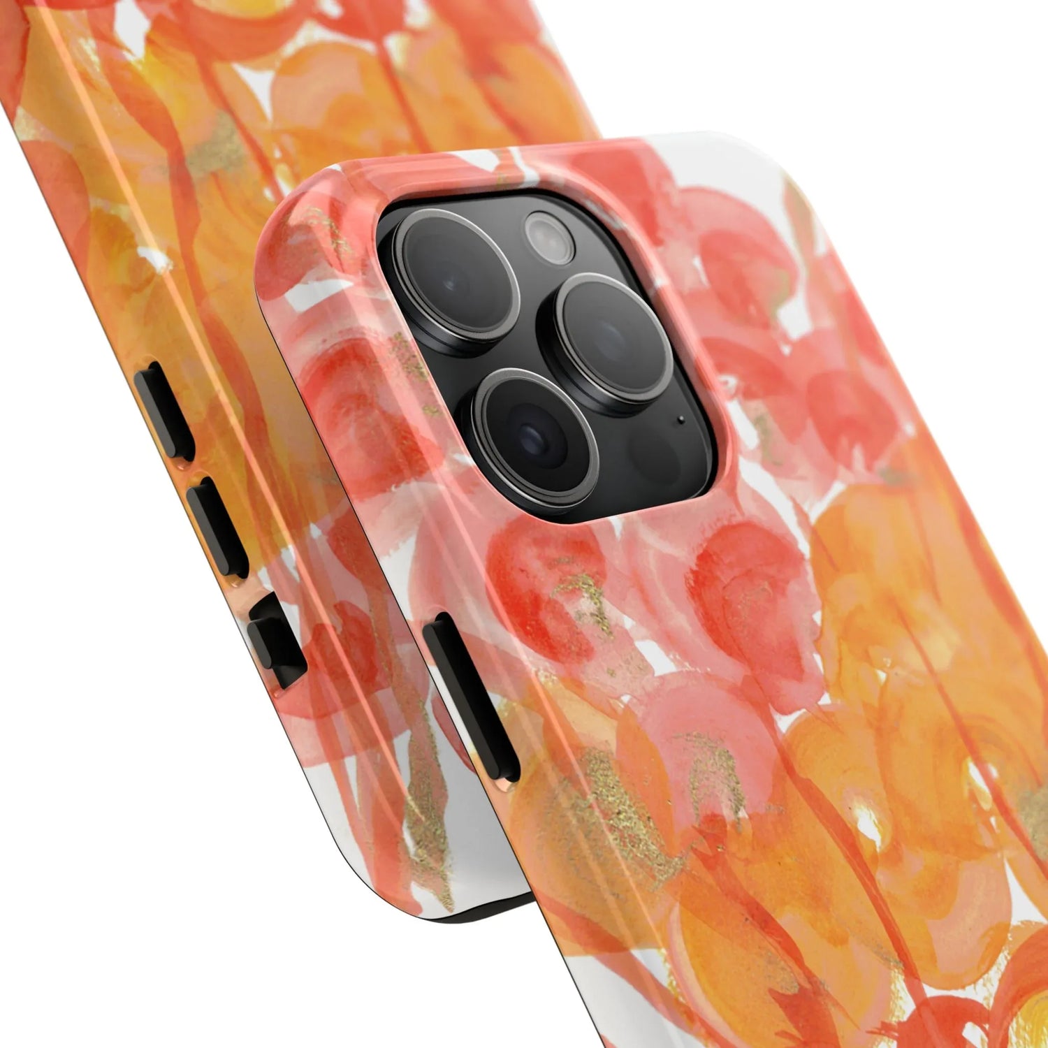 Tough iPhone Case Sunrice Flora — Watercolor - Laure Leprince - Artiste Peintre
