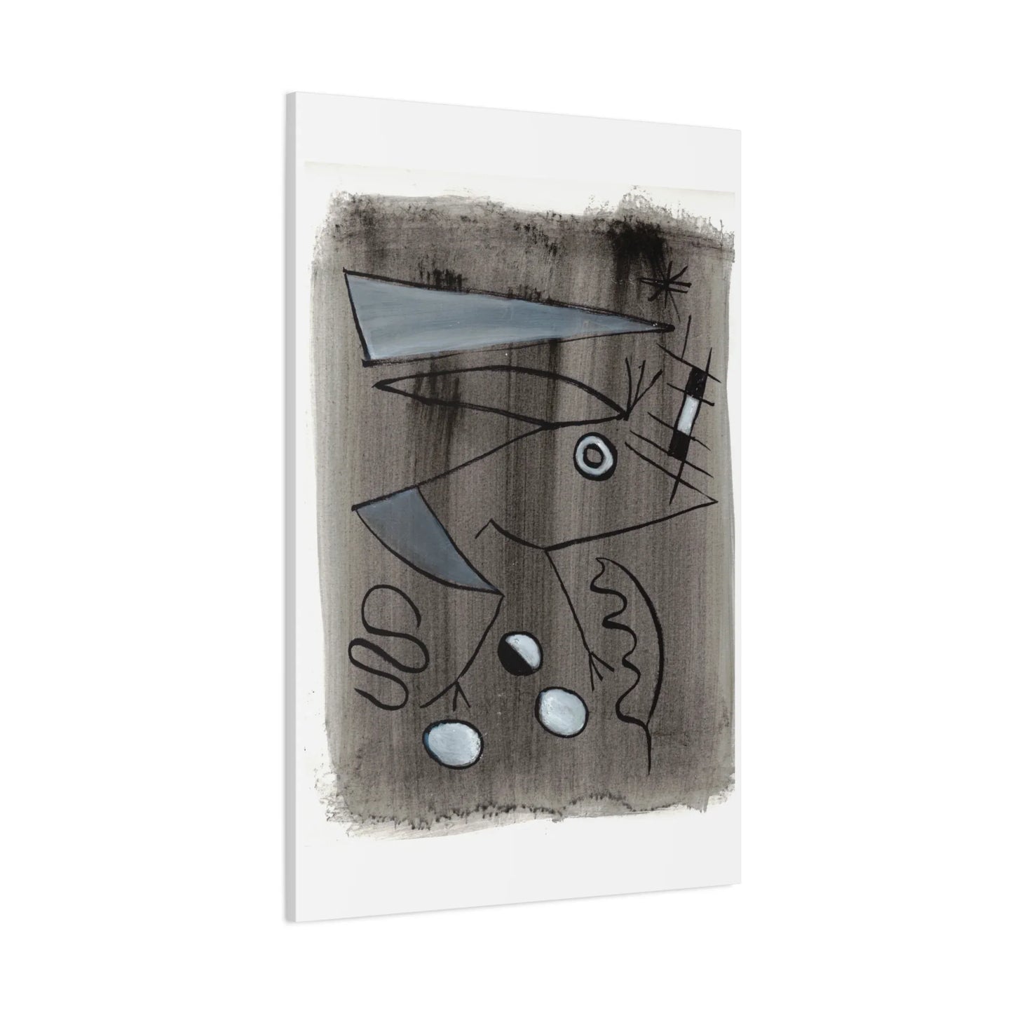 Abstract La Naissance Brushstroke Canvas Print — Modern Coastal Wall Art - Laure Leprince - Artiste Peintre