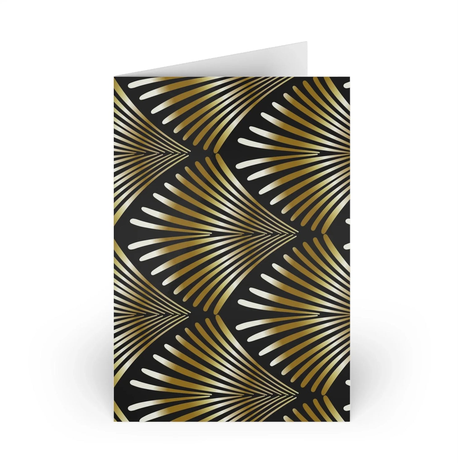 Art Deco Patterns #5 Leaf Greeting Card - Elegant - Laure Leprince - Artiste Peintre