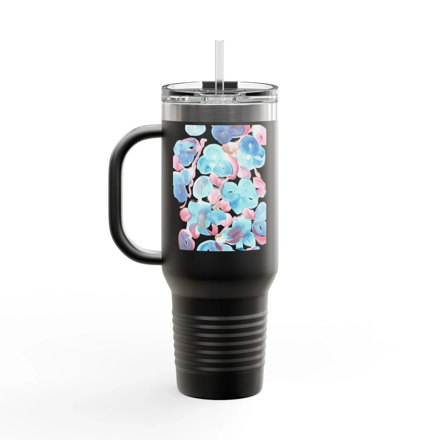 40oz Mug Isotherme Watercolor Design Eclosion Test - Laure Leprince - Artiste Peintre