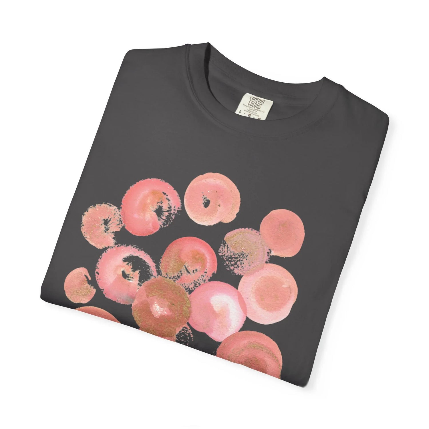 Abstract Rosee Petale T-Shirt — Bright Watercolor Square Art Tee - Laure Leprince - Artiste Peintre