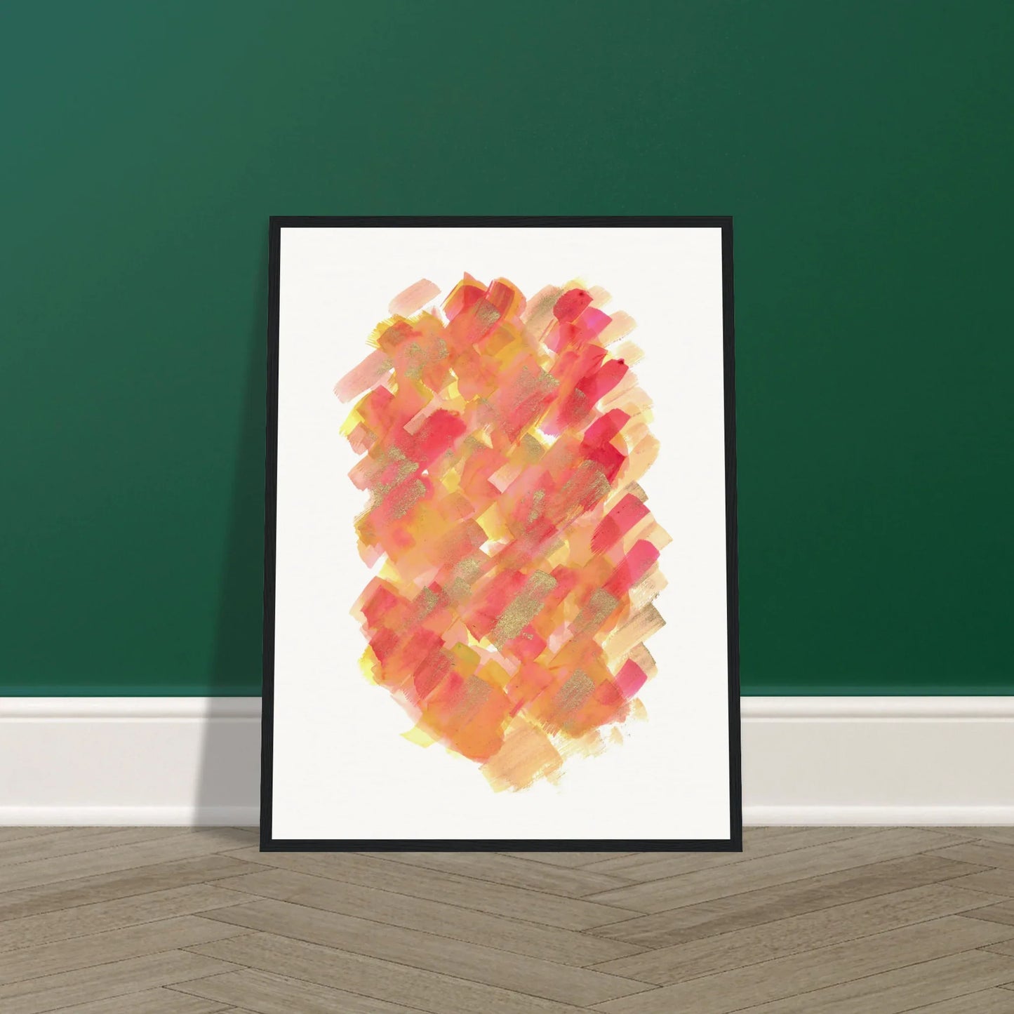 Affiche Encadrée Museum-Quality Matte Paper Wooden Framed Poste Sunset Ember - Laure Leprince - Artiste Peintre