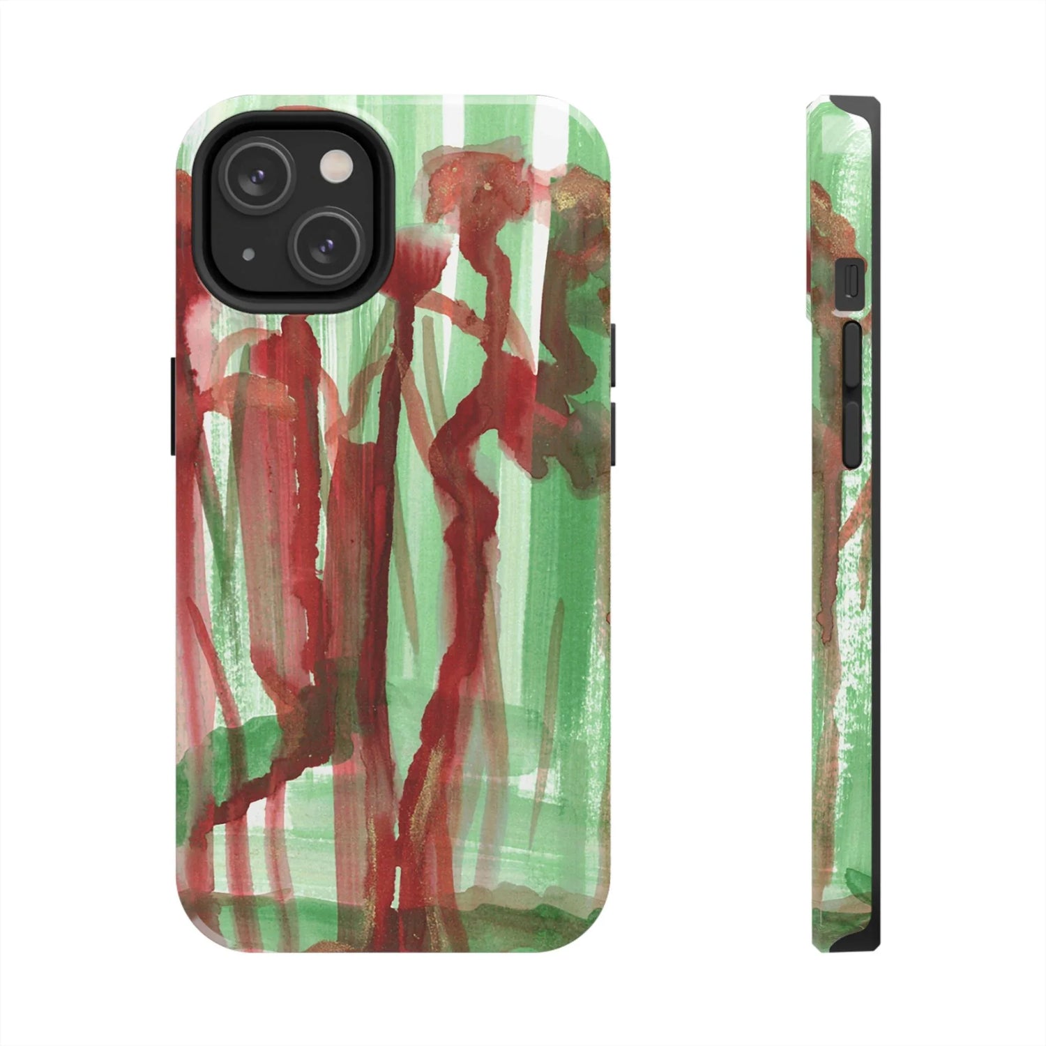 Tough iPhone Case Forest Choir — Watercolor - Laure Leprince - Artiste Peintre