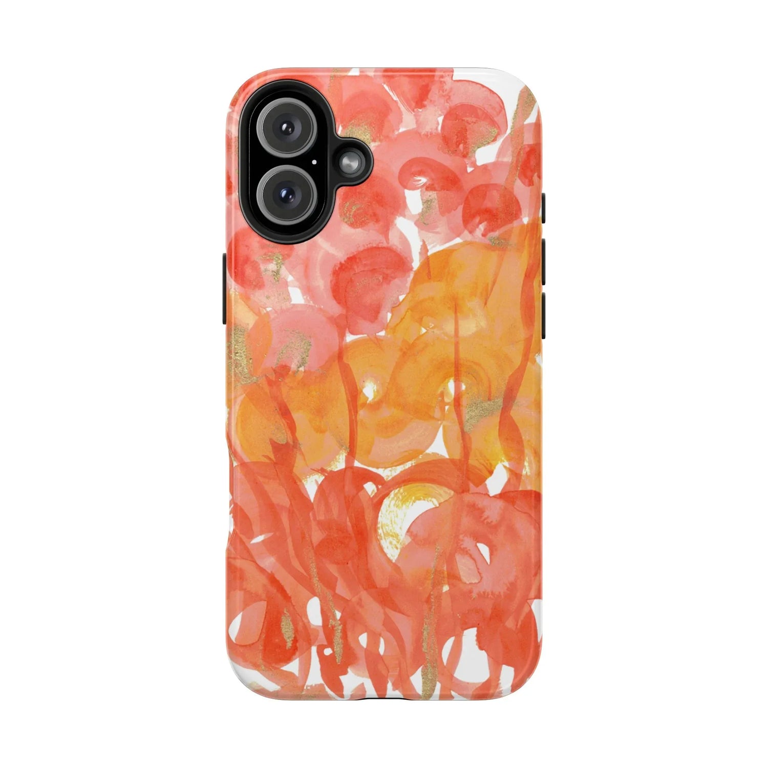 Tough iPhone Case Sunrice Flora — Watercolor - Laure Leprince - Artiste Peintre