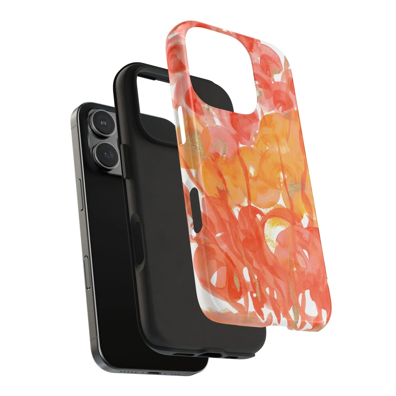 Tough iPhone Case Sunrice Flora — Watercolor - Laure Leprince - Artiste Peintre