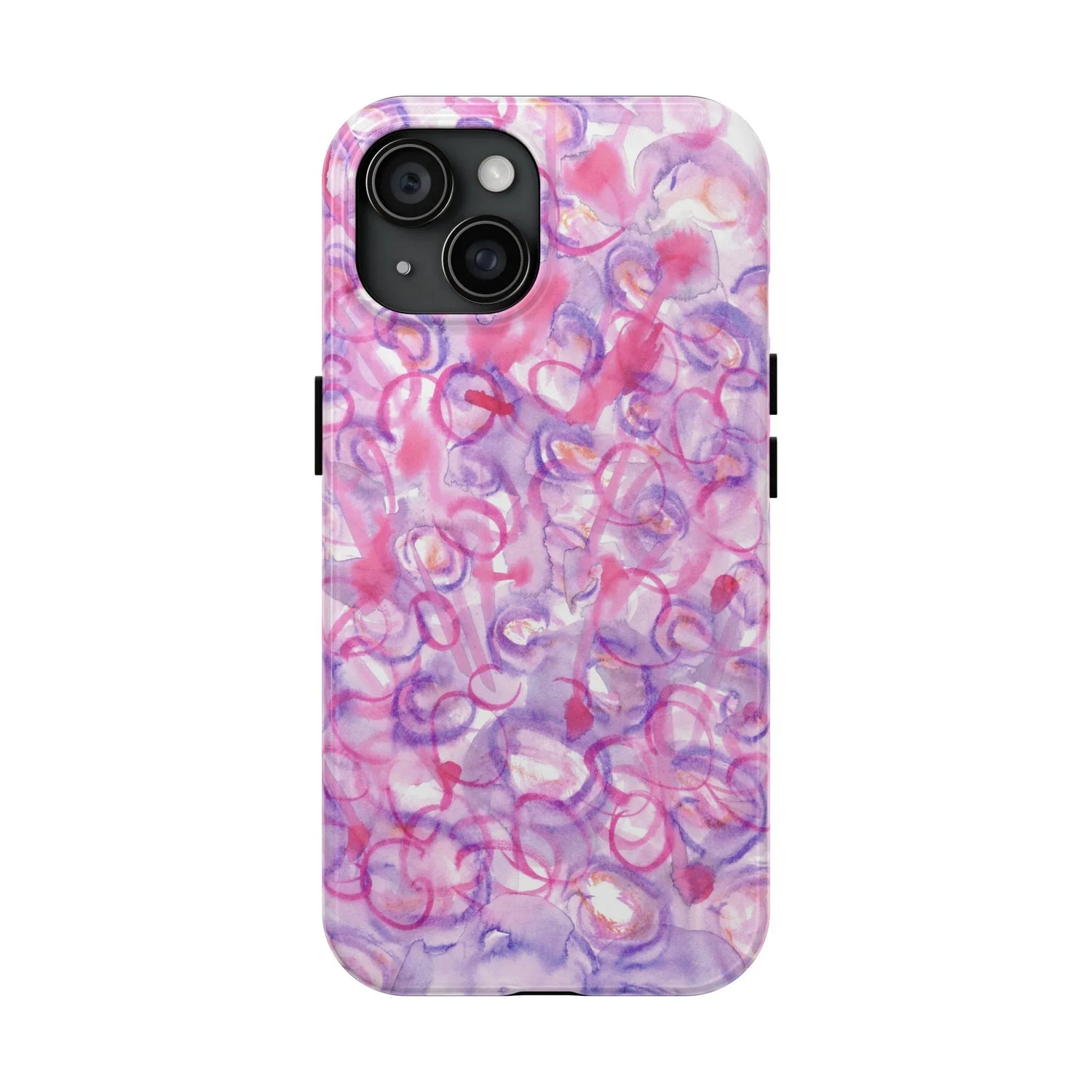Tough iPhone Case Floraison Intime — Watercolor - Laure Leprince - Artiste Peintre