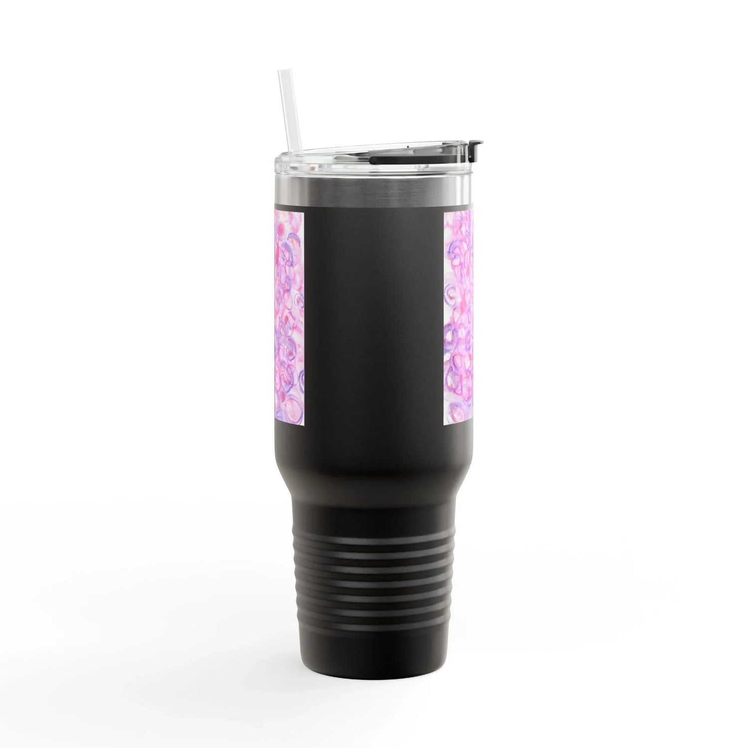 40oz Insulated Travel Mug – Floraison Intime Watercolor Design - Laure Leprince - Artiste Peintre