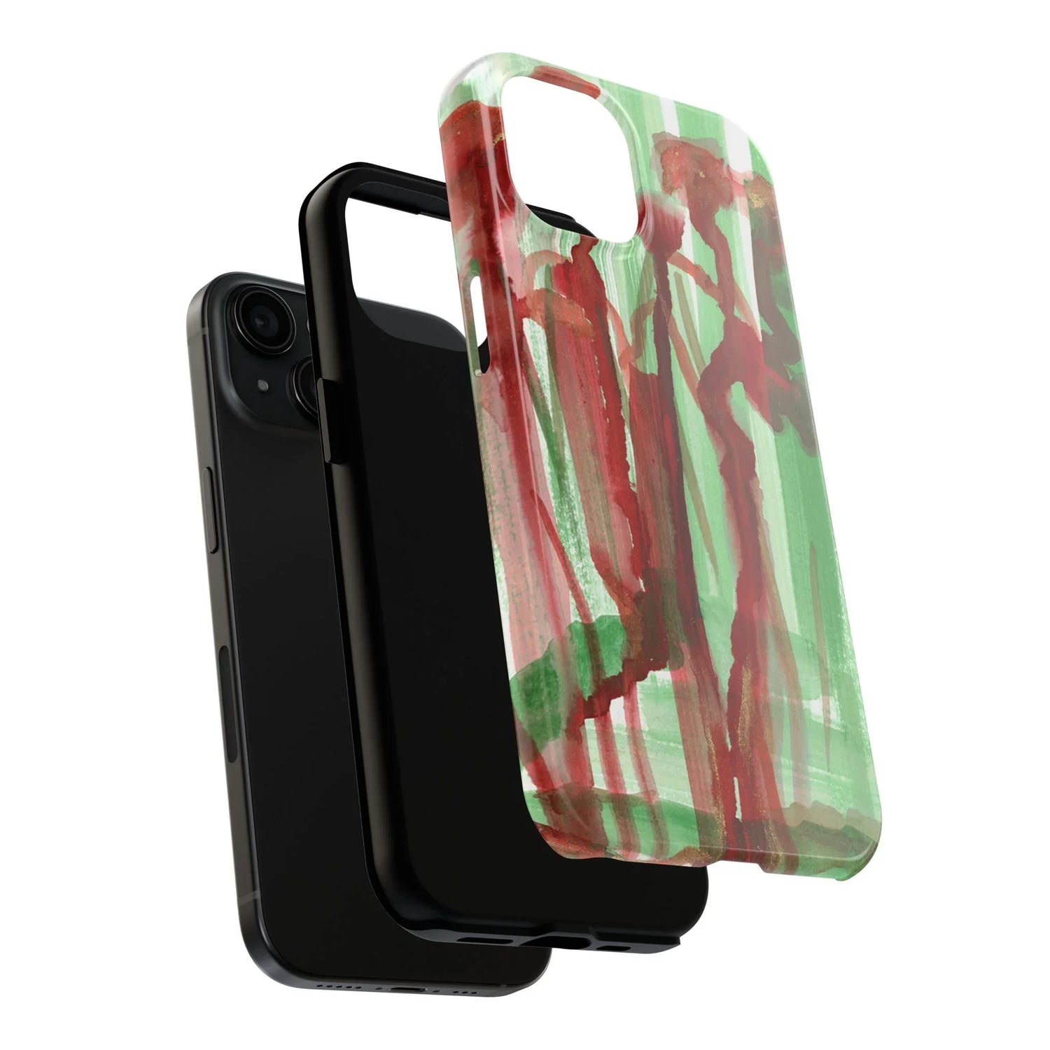 Tough iPhone Case Forest Choir — Watercolor - Laure Leprince - Artiste Peintre