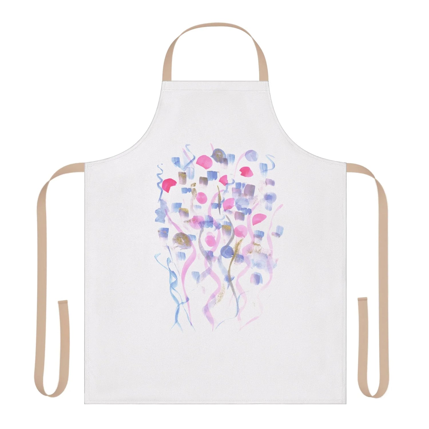 Abstract Apron Petal Drift– Artistic Kitchen Chef Gift - Laure Leprince - Artiste Peintre