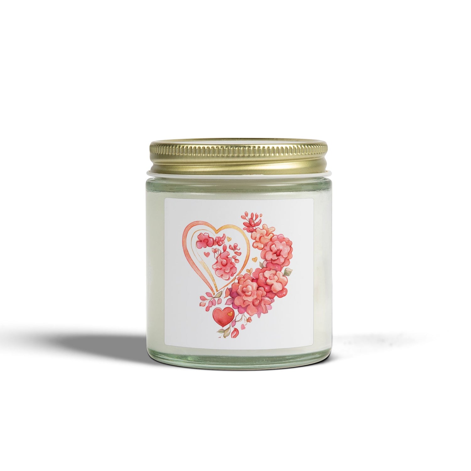 Valentine’s Coconut Apricot Scented Candle Coeur et Fleur (4oz/9oz)