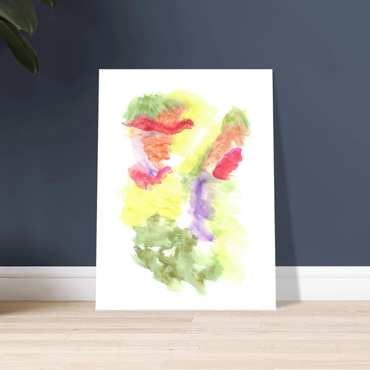 Affiche Encadrée Museum-Quality Matte Paper Wooden Framed Eclosion Chromatique - Laure Leprince - Artiste Peintre