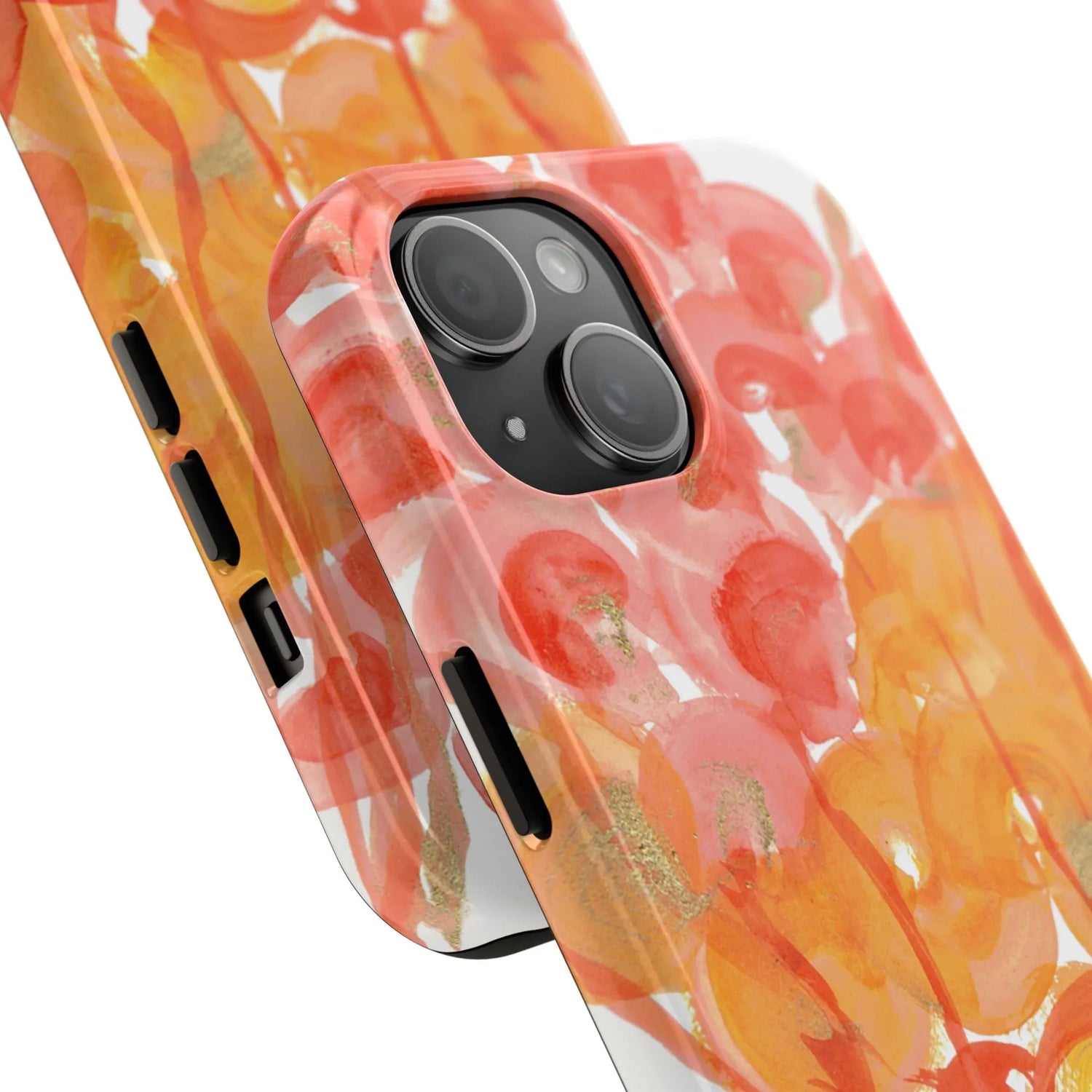 Tough iPhone Case Sunrice Flora — Watercolor - Laure Leprince - Artiste Peintre