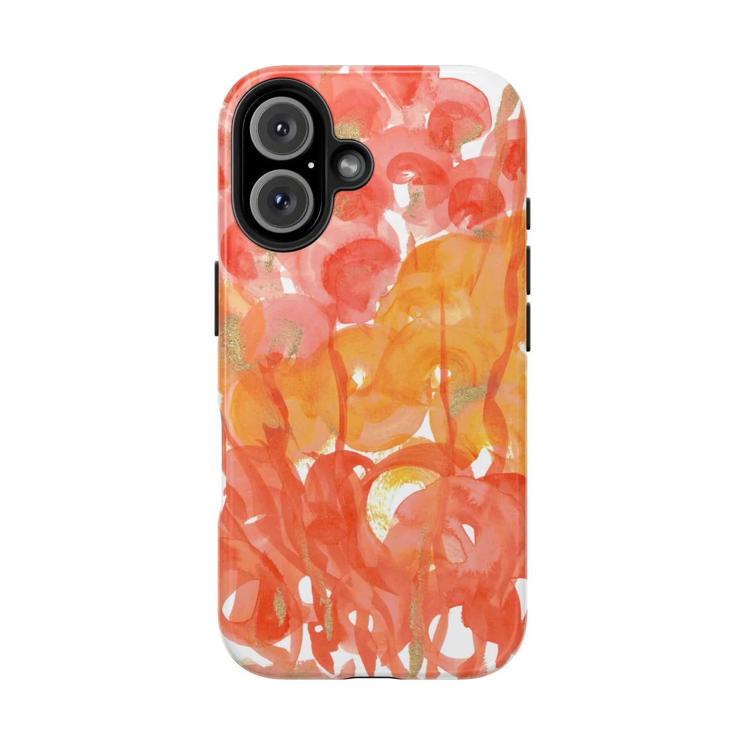 Tough iPhone Case Sunrice Flora — Watercolor - Laure Leprince - Artiste Peintre