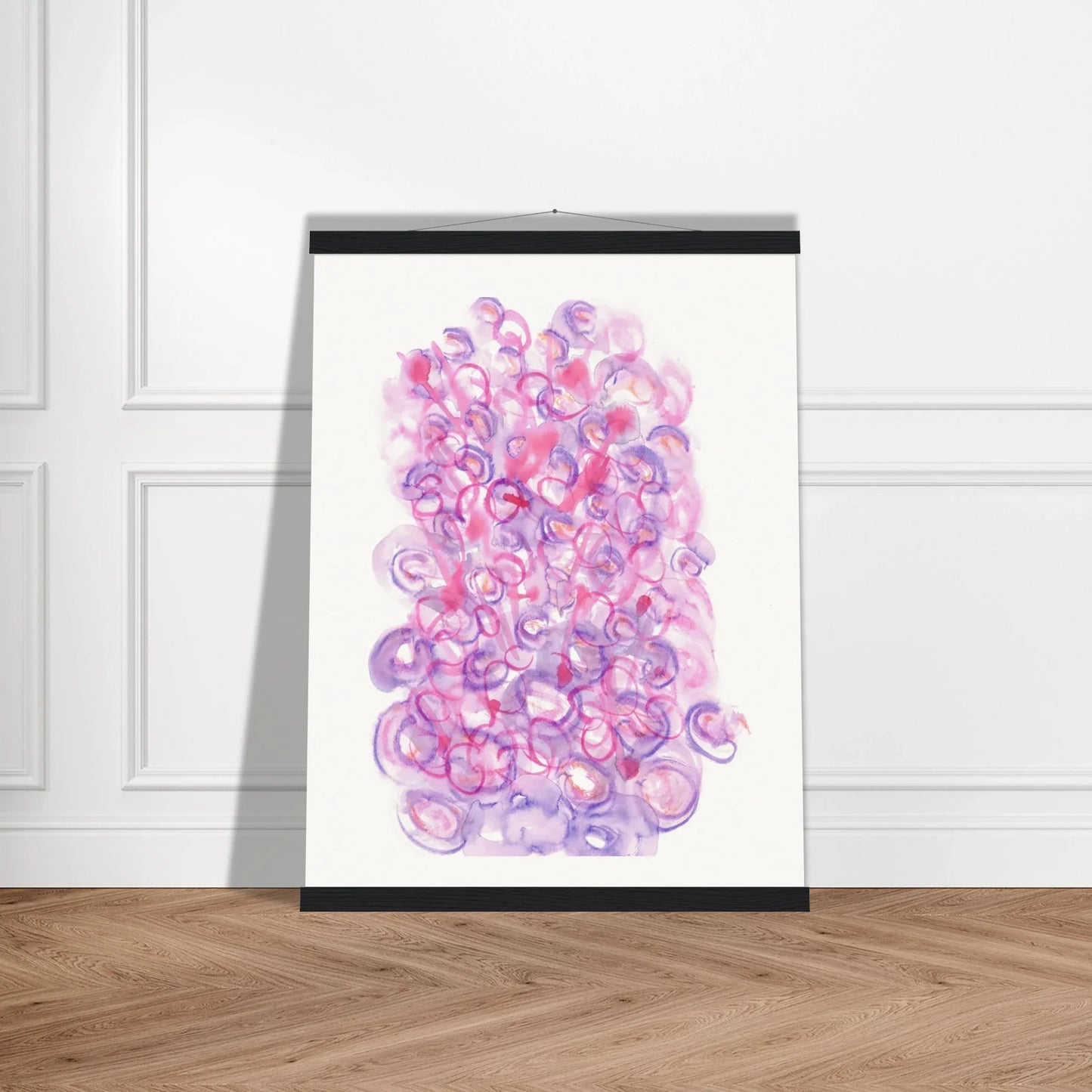 Museum-Quality Matte Paper Poster with Hanger Floraison Intime - Laure Leprince - Artiste Peintre