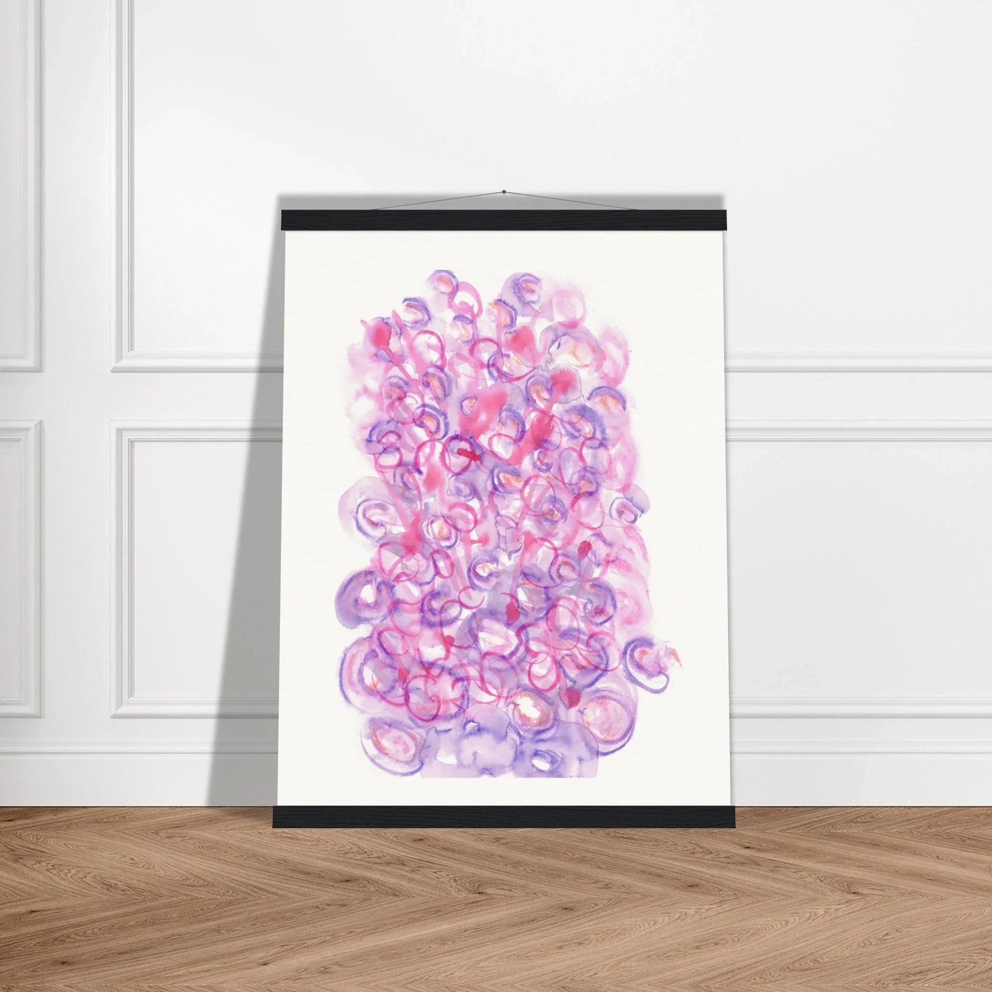 Museum-Quality Matte Paper Poster with Hanger Floraison Intime - Laure Leprince - Artiste Peintre
