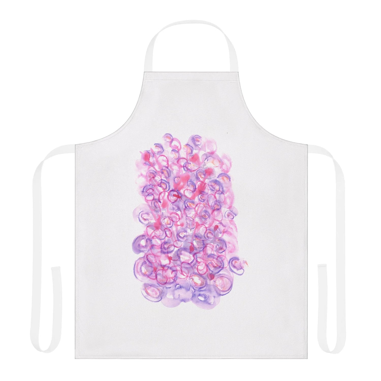 Abstract Apron Floraison Intime – Artistic Kitchen Chef Gift - Laure Leprince - Artiste Peintre