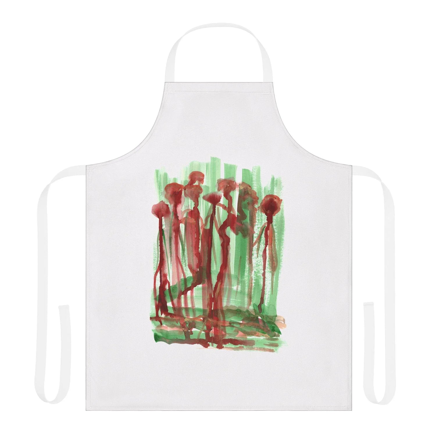Abstract Apron Forest Choir – Artistic Kitchen Chef Gift - Laure Leprince - Artiste Peintre