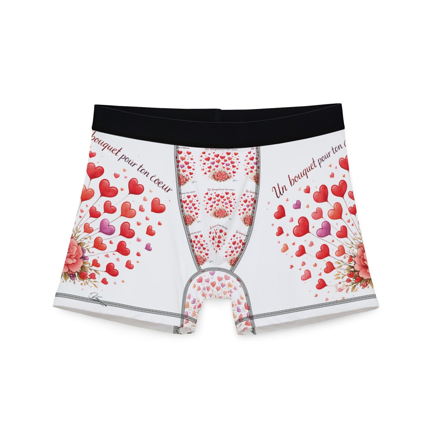 Men's Boxer Briefs – Romantic Un Bouquet Pour Ton Coeur  Heart Balloon Gift Print