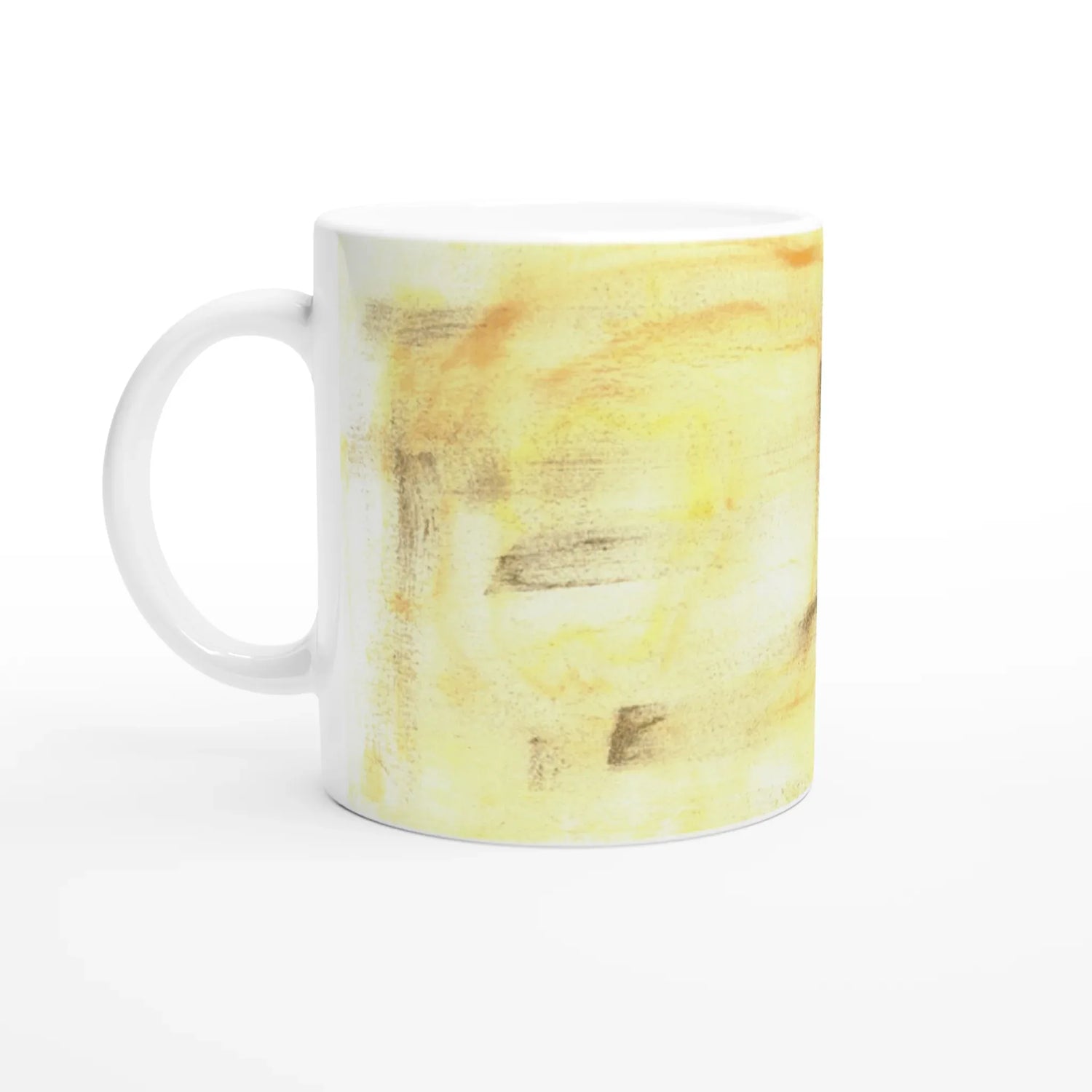 Mug 11oz - 325 ml - Ceramic Mug with Color Insiden Golden Haze - Laure Leprince - Artiste Peintre