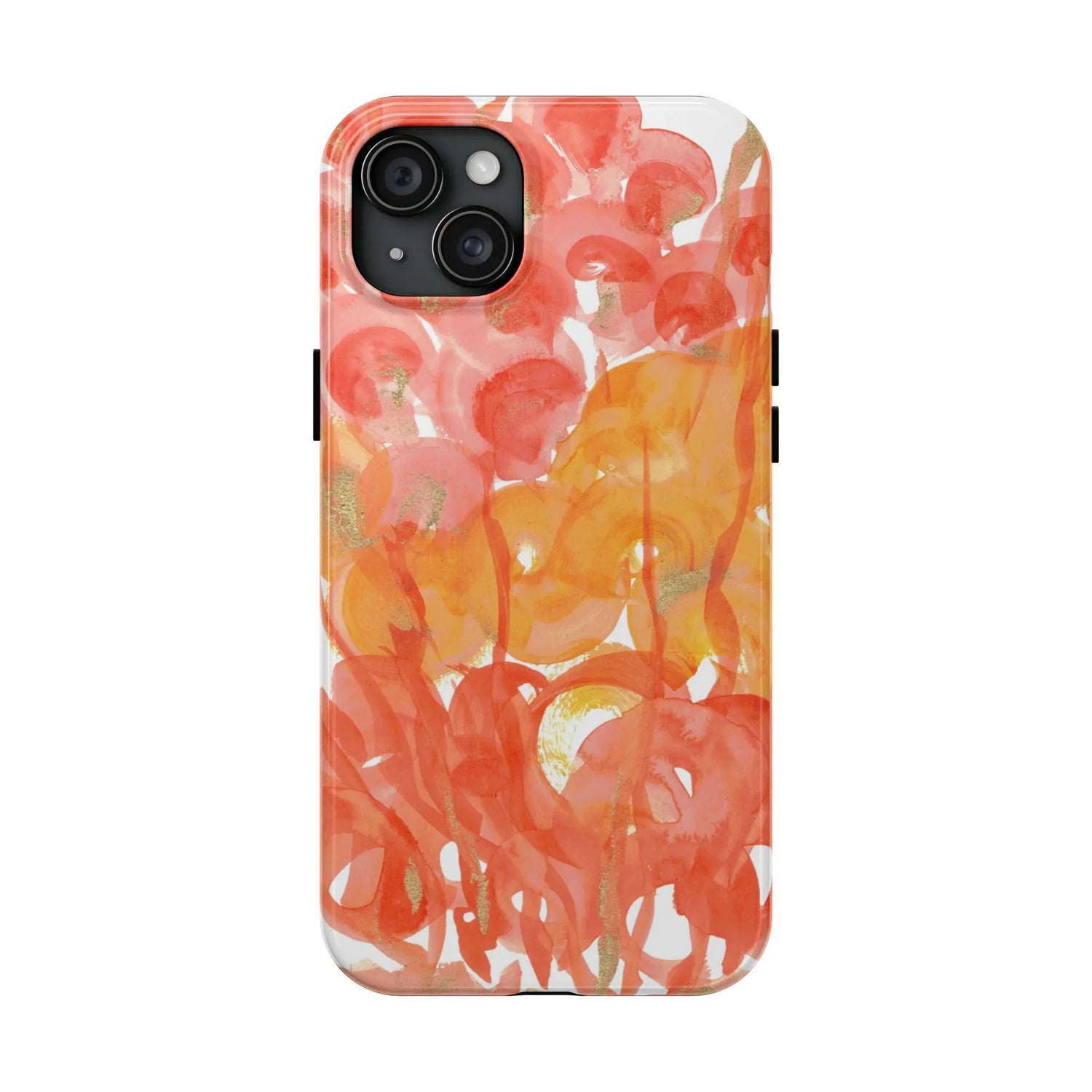 Tough iPhone Case Sunrice Flora — Watercolor - Laure Leprince - Artiste Peintre