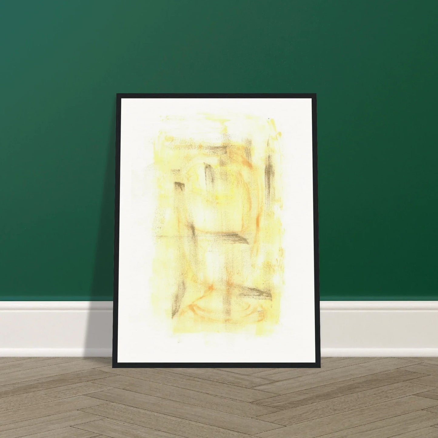 Affiche Encadrée Museum-Quality Matte Paper Wooden Framed Golden Haze - Laure Leprince - Artiste Peintre