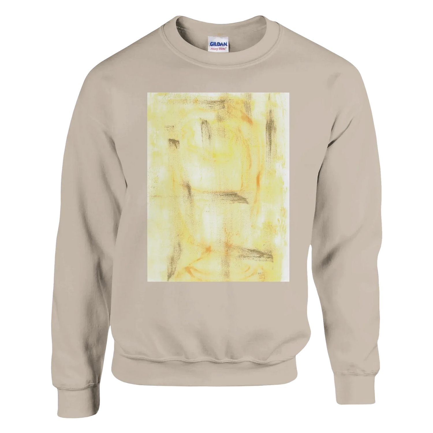 Sweatshirt Unisexe Classique Golden Haze – Impression Artistique Multicolore - Laure Leprince - Artiste Peintre