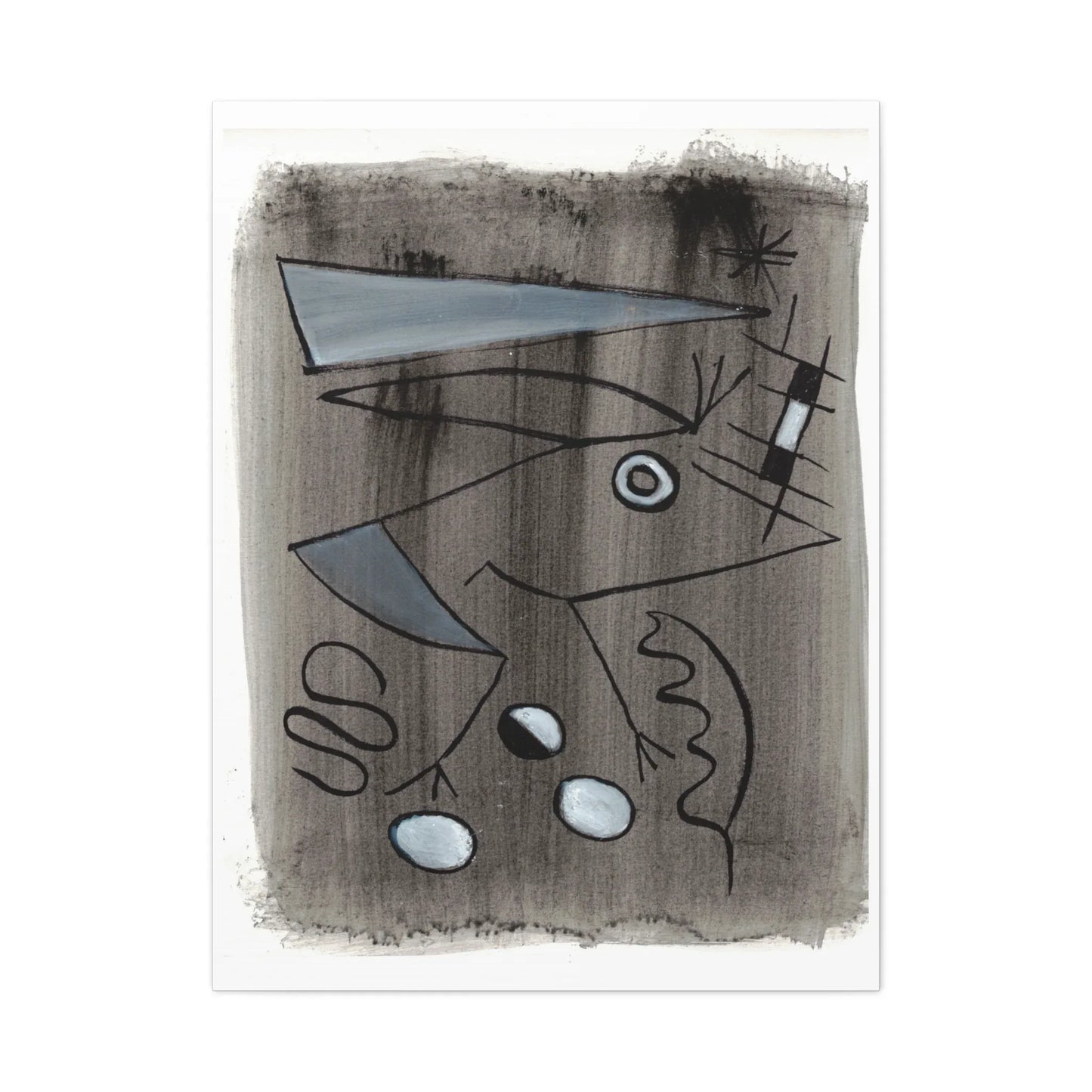 Abstract La Naissance Brushstroke Canvas Print — Modern Coastal Wall Art - Laure Leprince - Artiste Peintre