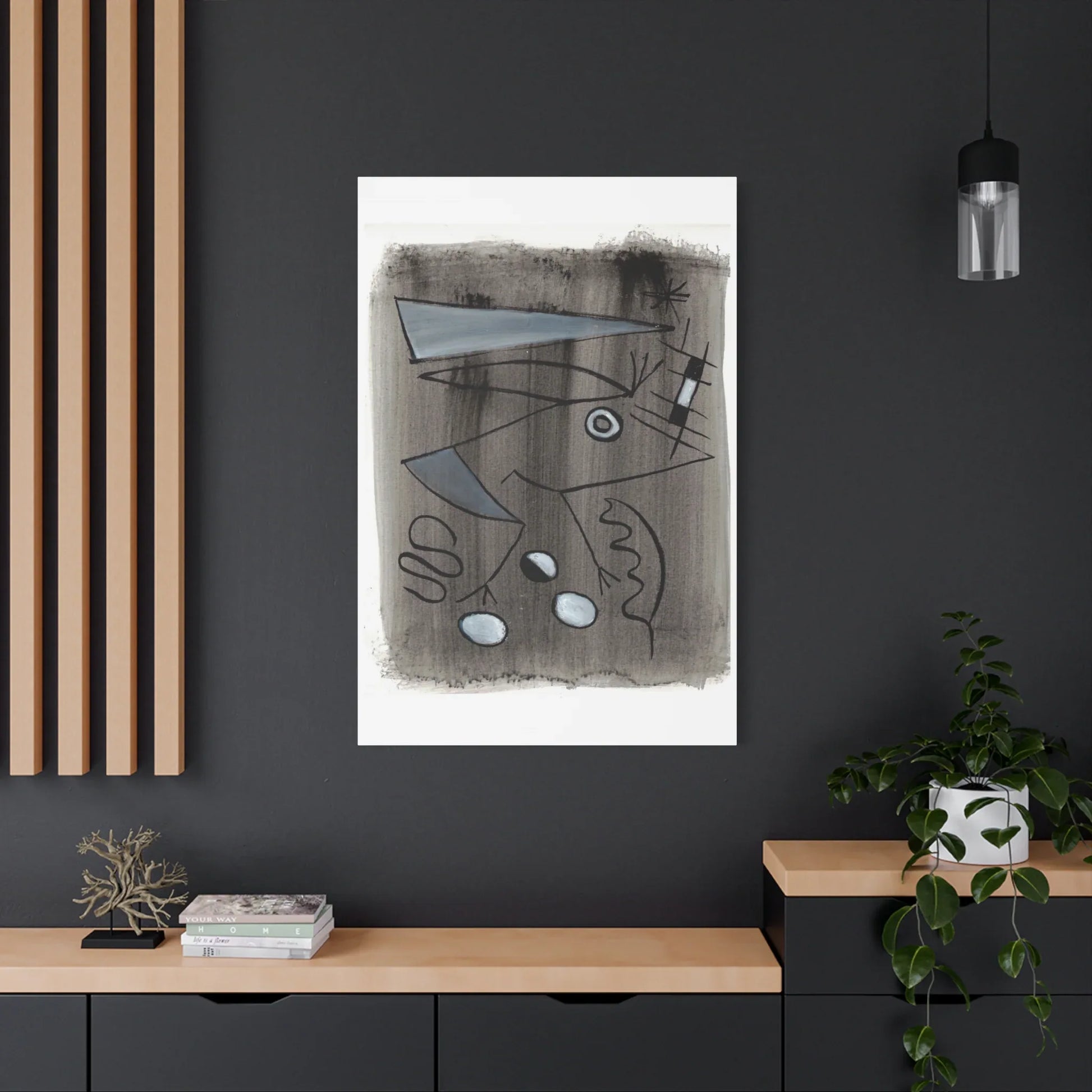 Abstract La Naissance Brushstroke Canvas Print — Modern Coastal Wall Art - Laure Leprince - Artiste Peintre