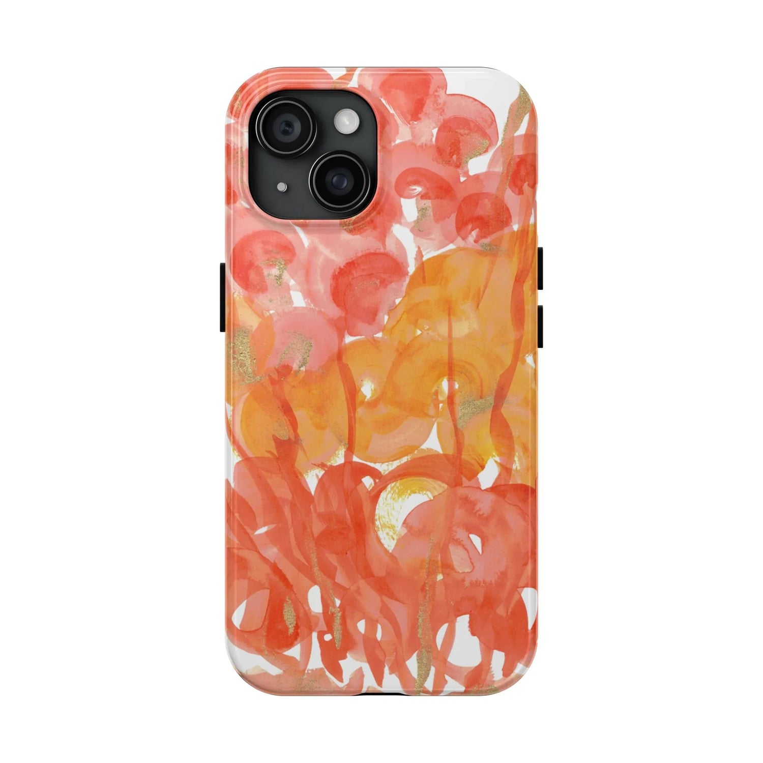 Tough iPhone Case Sunrice Flora — Watercolor - Laure Leprince - Artiste Peintre