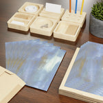 Silent Water Watercolor Leaf Greeting Card - Elegant - Laure Leprince - Artiste Peintre