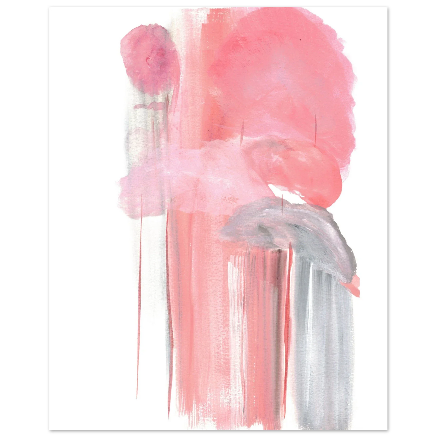 Affiche Premium Papier Mat Blush Cascade – Par l'Artiste Cotée Laure Leprince - Laure Leprince - Artiste Peintre