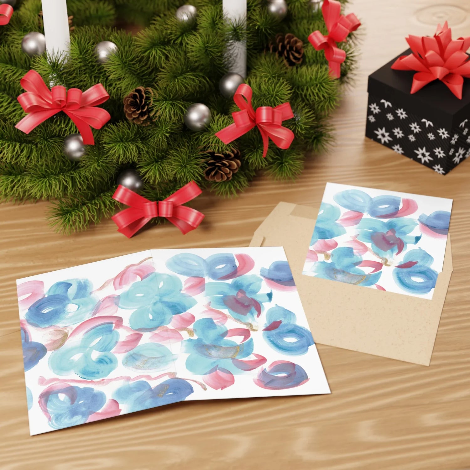 Aquarelle Bleuets électriques Laure Leprince - Artiste Cotée Akoun - Laure Leprince - Artiste Peintre