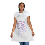 Abstract Apron Petal Drift– Artistic Kitchen Chef Gift - Laure Leprince - Artiste Peintre