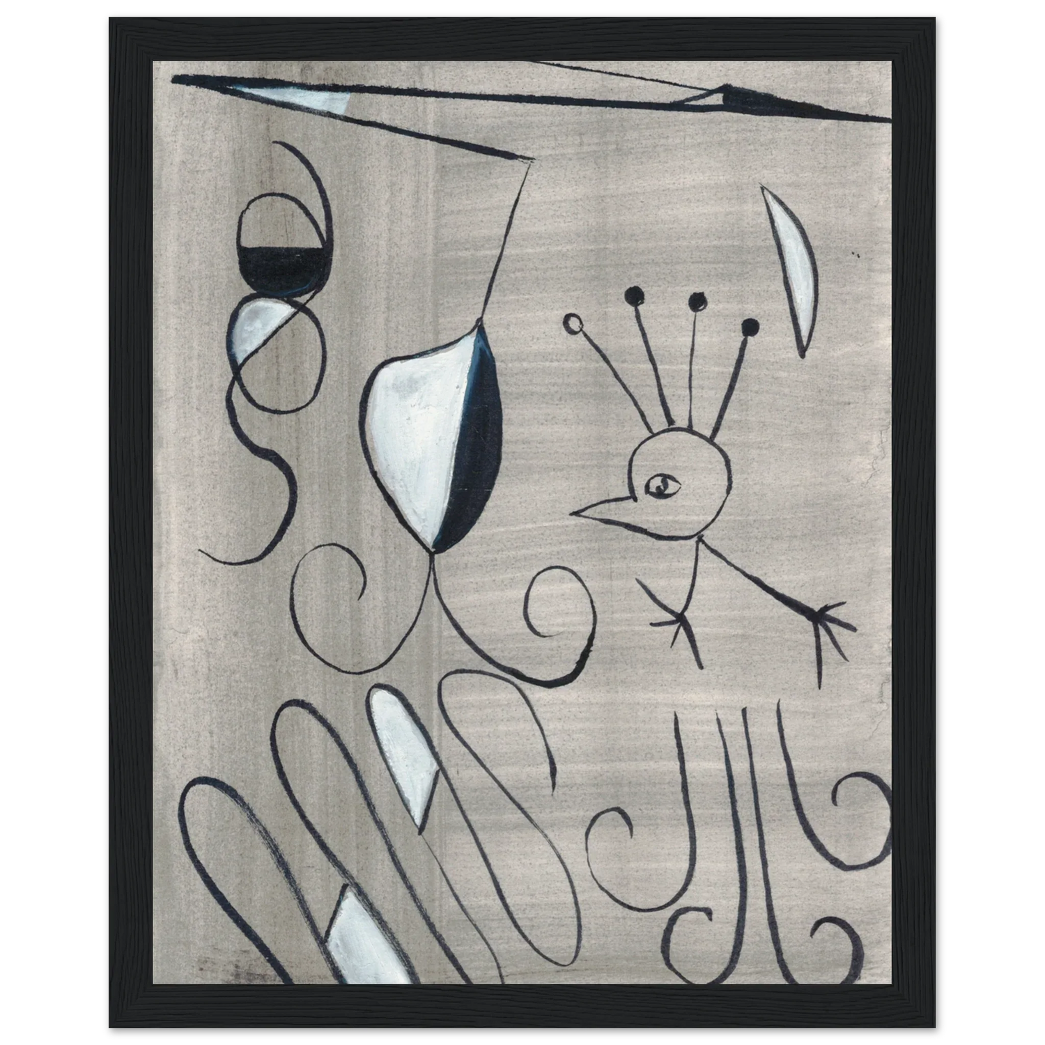 Affiche encadrée bois | Papier mat qualité musée | Aquarelle originale Laure Leprince - Laure Leprince - Artiste Peintre