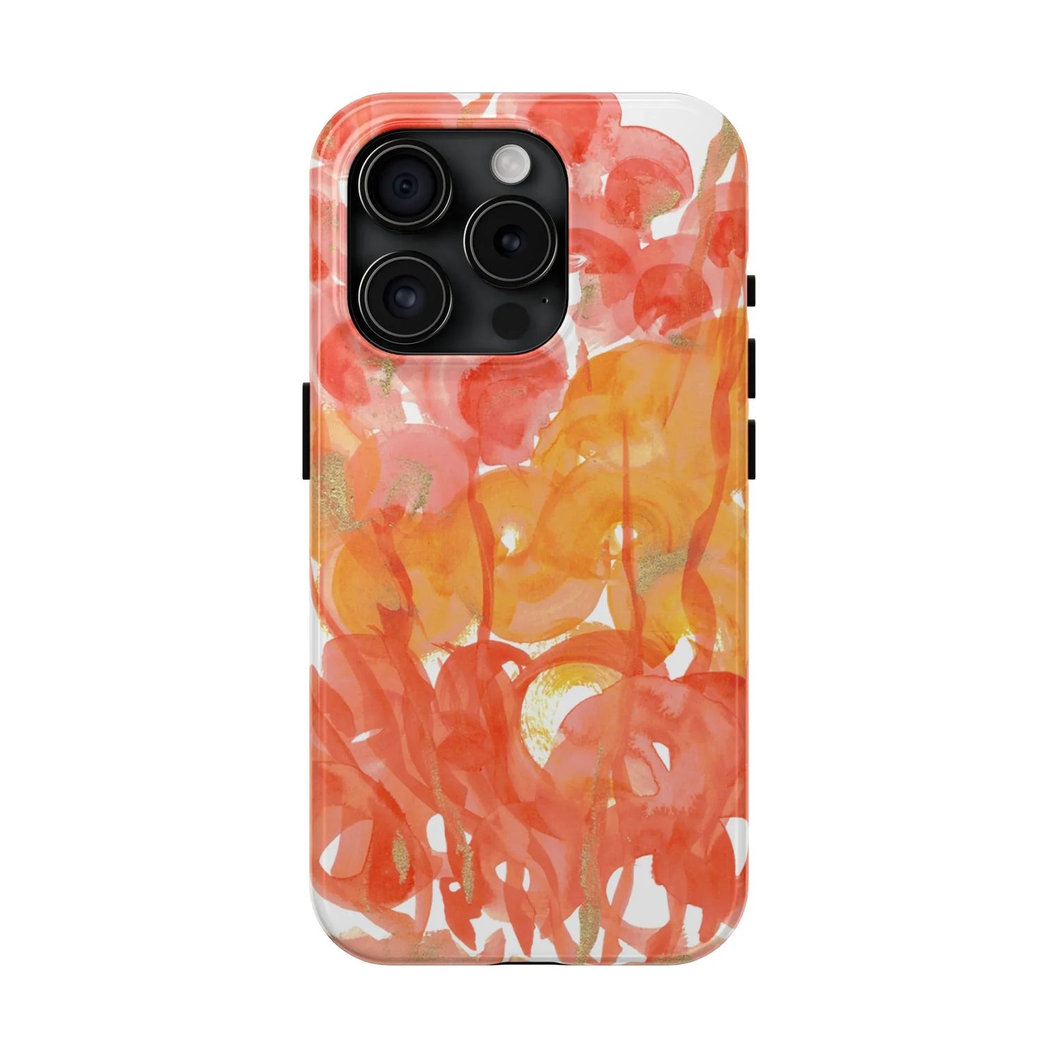 Tough iPhone Case Sunrice Flora — Watercolor - Laure Leprince - Artiste Peintre