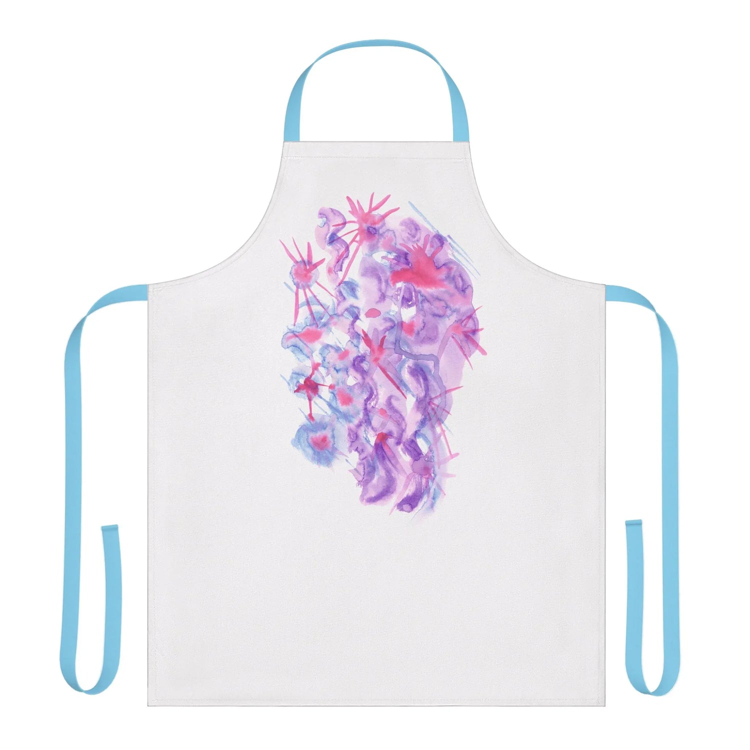 Abstract Apron Nebuleuse Poupre – Artistic Kitchen Chef Gift - Laure Leprince - Artiste Peintre