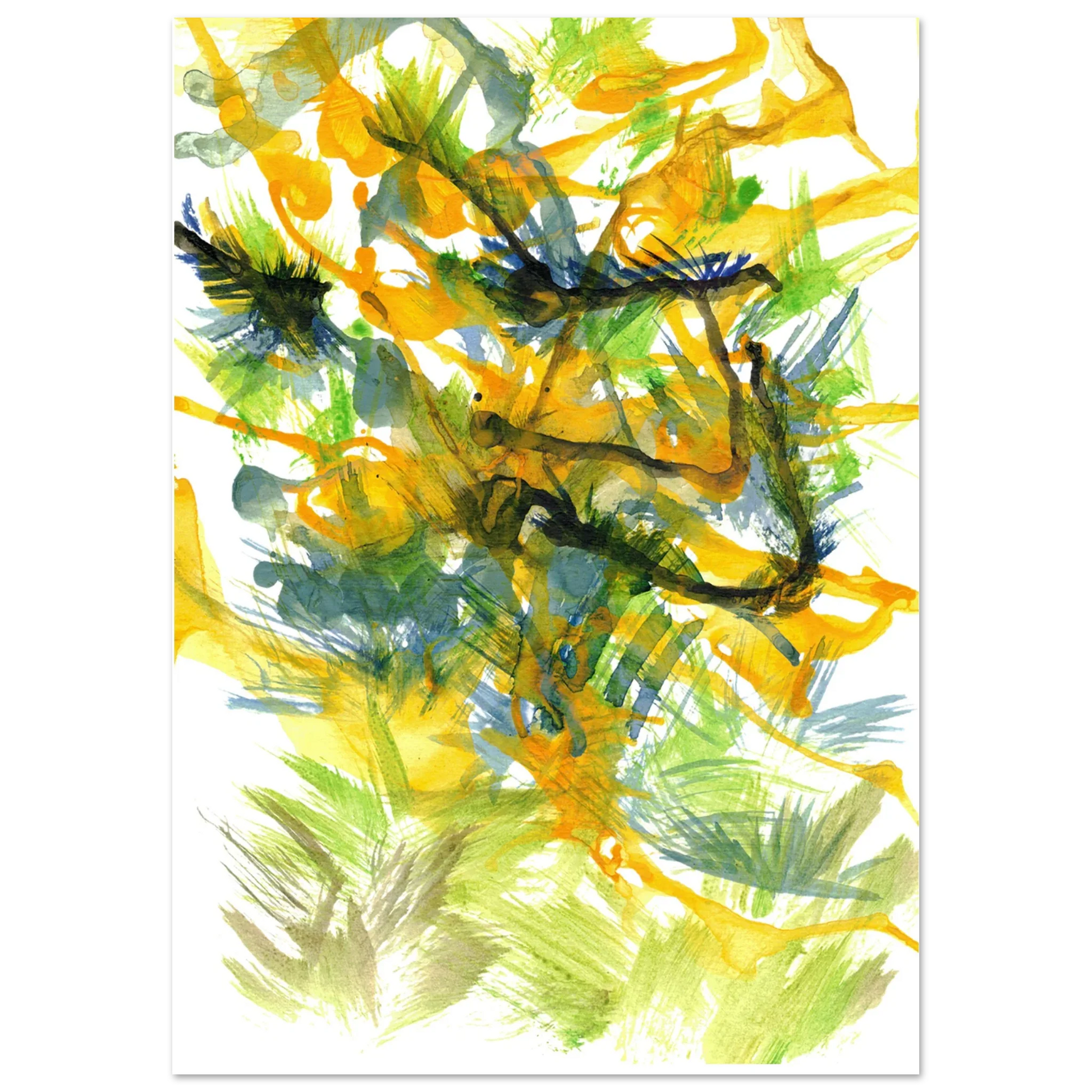 Affiche premium sur papier mat Tempête Solaire – Art mural de qualité supérieure - Laure Leprince - Artiste Peintre