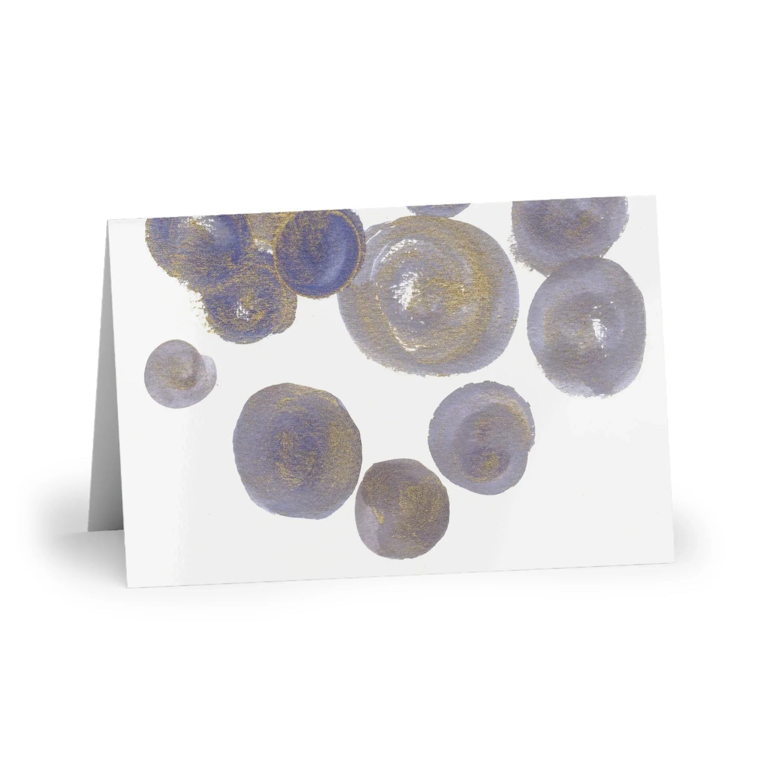 Spheres Watercolor Leaf Greeting Card - Elegant - Laure Leprince - Artiste Peintre
