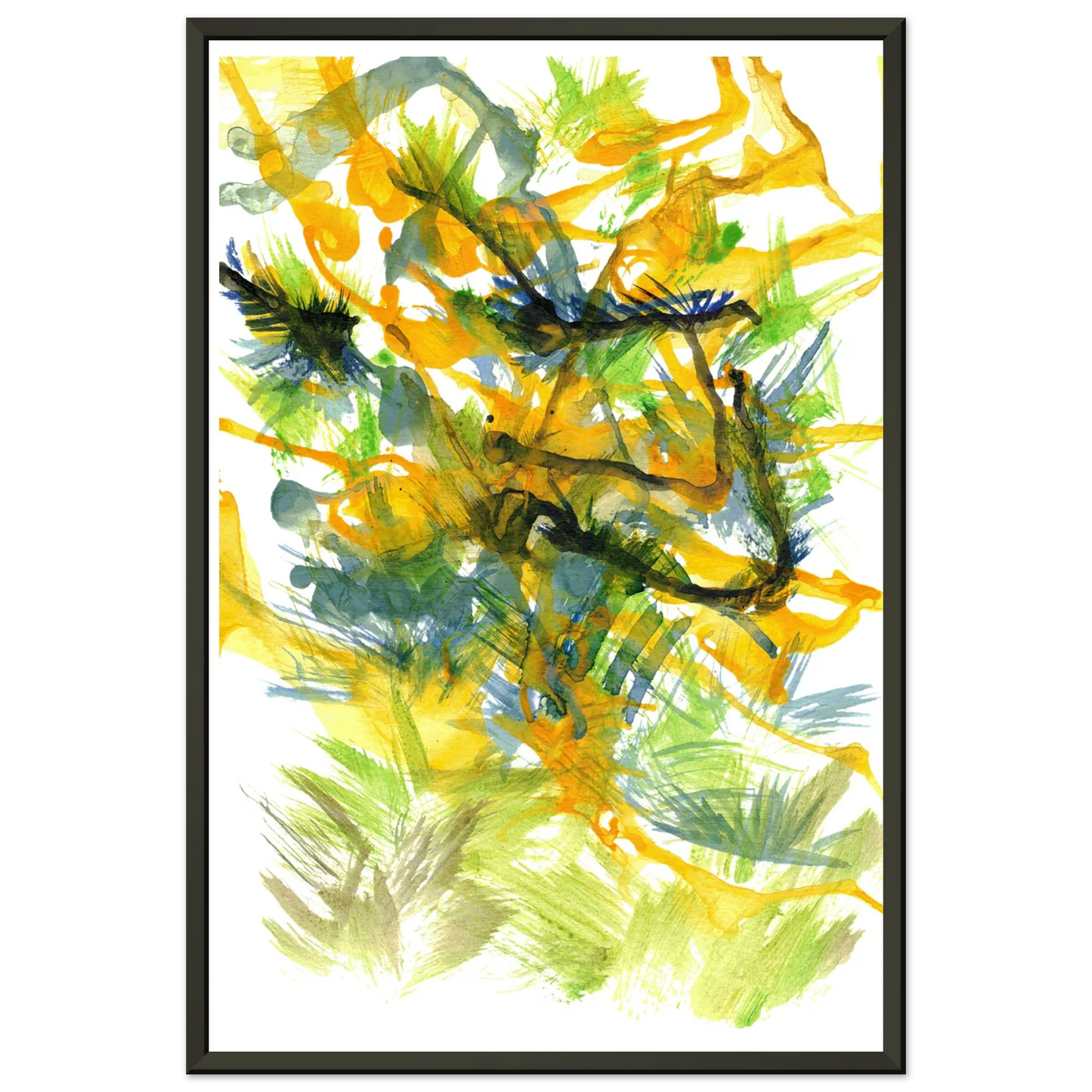 Classic Semi-Glossy Paper Metal Framed Poster Tempête Solaire - Laure Leprince - Artiste Peintre