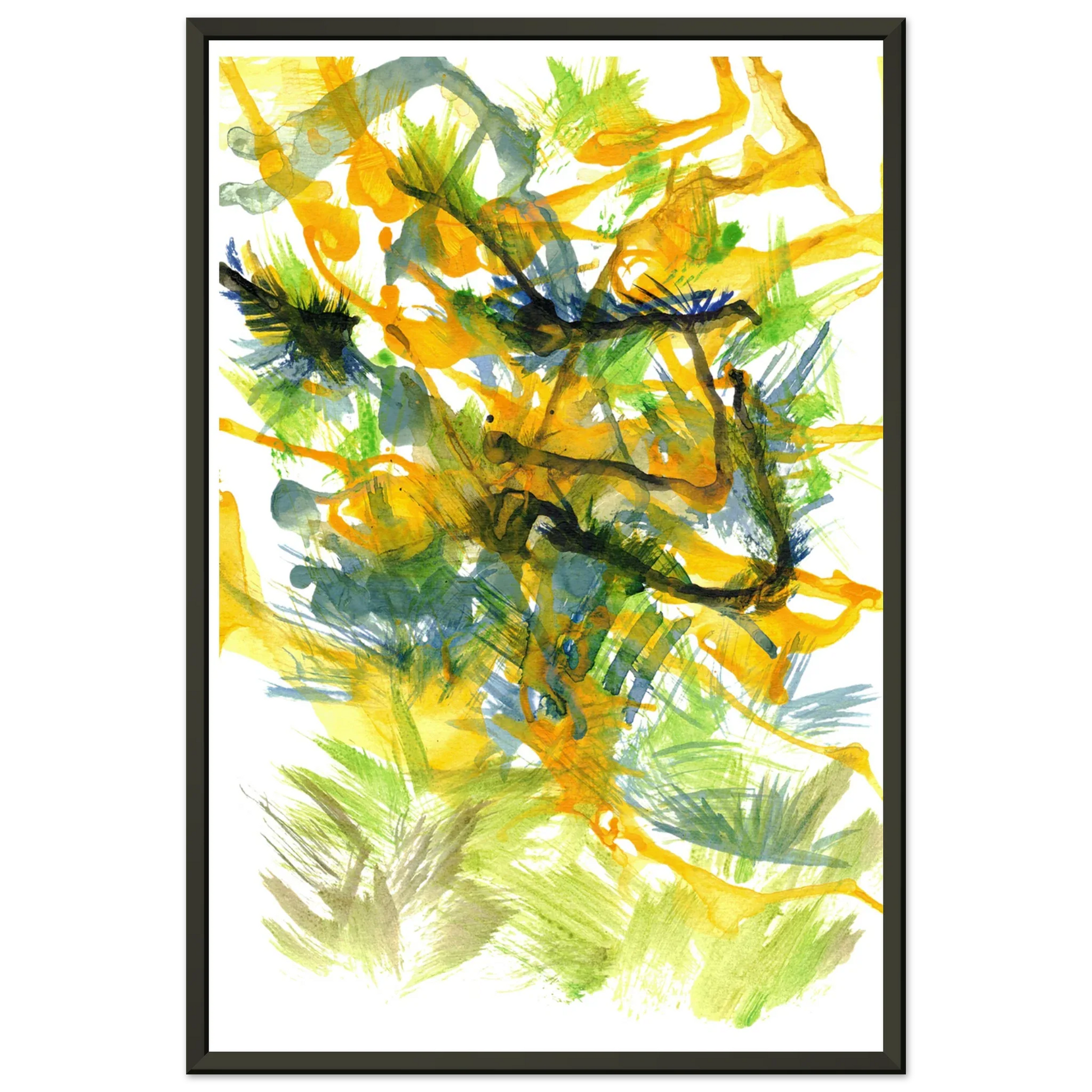 Classic Semi-Glossy Paper Metal Framed Poster Tempête Solaire - Laure Leprince - Artiste Peintre