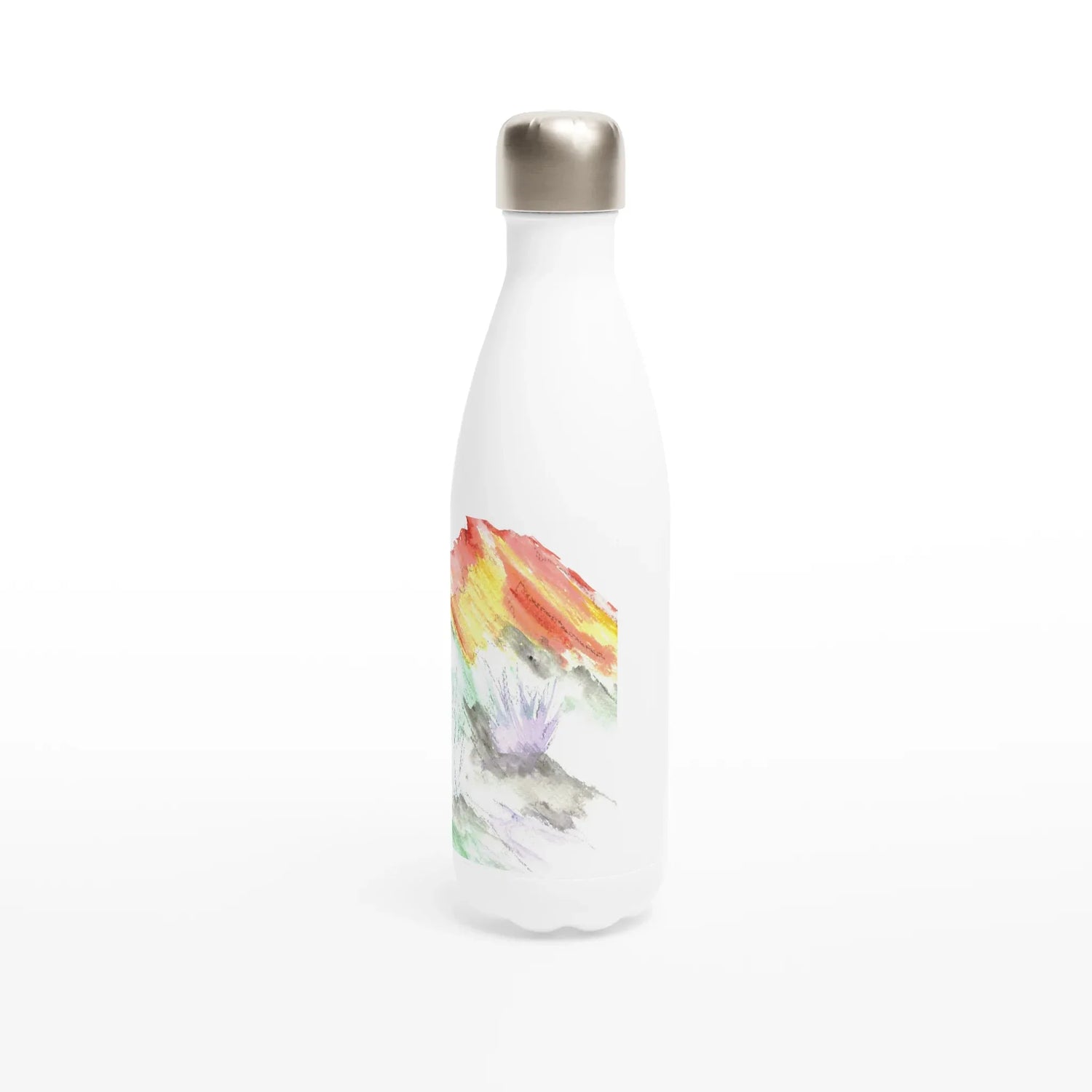Bouteille isotherme en acier inoxydable 500 ml – Design artistique exclusif Lavander Drift - Laure Leprince - Artiste Peintre